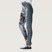 Leggings Samurai Père Noël Warrior Christmas Art Cadeau (Gauche)