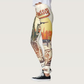 Leggings San Francisco, Retro Car Typography. (Gauche)