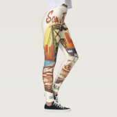 Leggings San Francisco, Retro Car Typography. (Droite)