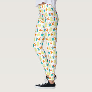 Leggings Sandcastle Sand Castle Starfish Pail Beach Océan