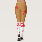 Leggings Sang de Pom-pom girl zombie éclaboussé (Dos)