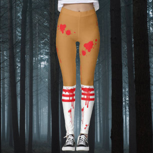 Leggings Sang de Pom-pom girl zombie éclaboussé