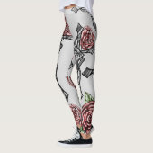 Leggings Sang et pattes Roses (Gauche)