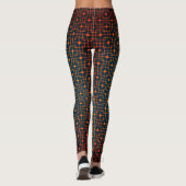 Leggings Sangria Creative Wired Hot Cubes Motif chinois (Dos)