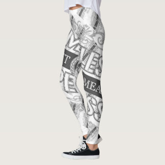 Leggings Sans-abri ne signifie pas sans espoir B&W