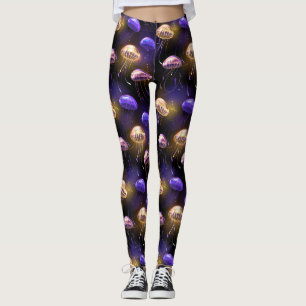 Leggings Sans joint avec méduse éclatante