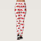 Leggings Santa Cartoon Cute Peeking Character © BluedarkArt (Dos)