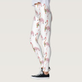 Leggings santa claus flamingo (Gauche)