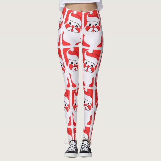 Leggings Santa Claus rétro (Devant)