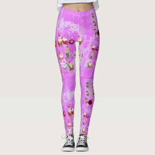 Leggings Santa Magical Pink New Year