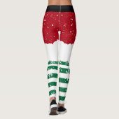 Leggings Santa’s Elf Christmas– Festive Holiday Snow Design (Dos)