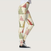 Leggings Sapin de Noël coloré (Droite)
