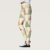 Leggings Sapin de Noël coloré (Gauche)