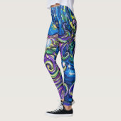 Leggings Sapin de Noël Cosmique (Gauche)
