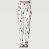 Leggings Sapin de Noël minimaliste  (Devant)