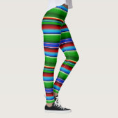 Leggings Sarape mexicaine rouge vert (Droite)