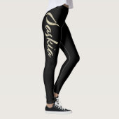 Leggings Saskia white gold Handwriting (Droite)