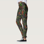 Leggings Sasquatch et arbres forestiers à pattes Bigfoot (Gauche)