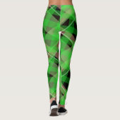 Leggings Sassy Girl mignonne Irish St. Patrick's Day Plaid (Dos)