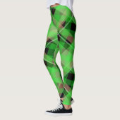 Leggings Sassy Girl mignonne Irish St. Patrick's Day Plaid (Gauche)