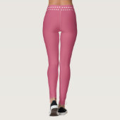 Leggings Satin rose sport féminin (Dos)