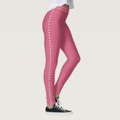 Leggings Satin rose sport féminin (Droite)