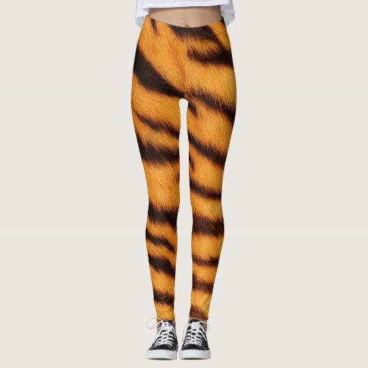 Leggings Sauvage et Vibrant Tiger Orange (Devant)