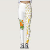 Leggings Sauvez Les Abeilles, Honeycomb (Devant)