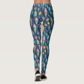 Leggings Saveurs amusantes mignonnes Motif de cône de crème (Dos)