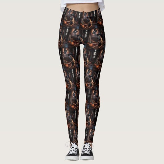 Leggings Scandale d'Halloween Citrouille (Devant)