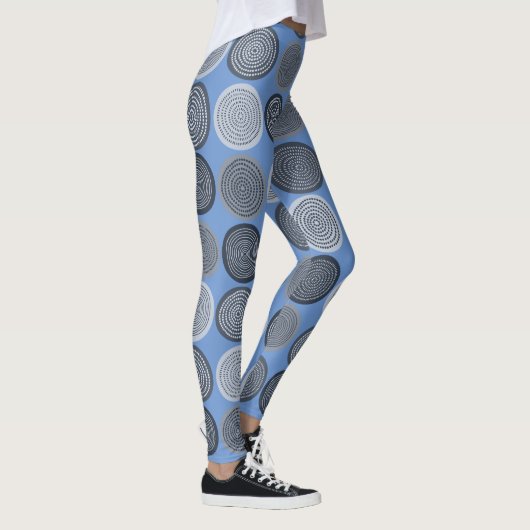 Leggings Scandinavian Circle Dots Mandala Pattern 3 (Droite)
