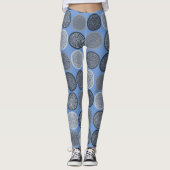Leggings Scandinavian Circle Dots Mandala Pattern 3 (Devant)