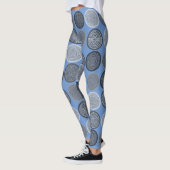 Leggings Scandinavian Circle Dots Mandala Pattern 3 (Gauche)