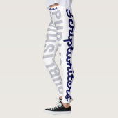 Leggings Scénaristes éditant le bleu marine/guêtres grises (Gauche)