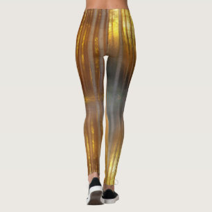 Leggings Scène de la forêt de Misty
