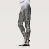 Leggings Scène de neige d'hiver de forêt (Gauche)