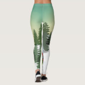 Leggings Scène des neiges de Noël (Dos)