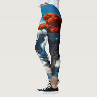 Leggings Scènes de plage surréalistes