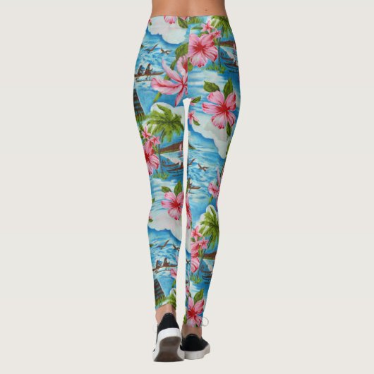 Leggings Scènes hawaïennes (Dos)