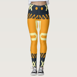 Leggings Schawl Design : Carré indien Batik.