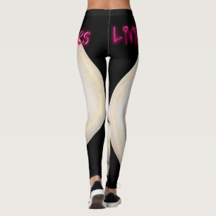 Leggings schitterend bal Python-slangenreet zwart