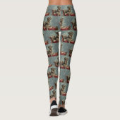 Leggings Schnauzer Chien Festif de Noël (Dos)