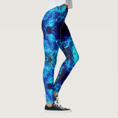 Leggings Science des brins d'ADN bleu (Droite)