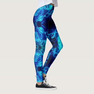 Leggings Science des brins d'ADN bleu