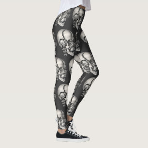 Leggings Science Vintage Anatomie Humaine, Crâne Antique