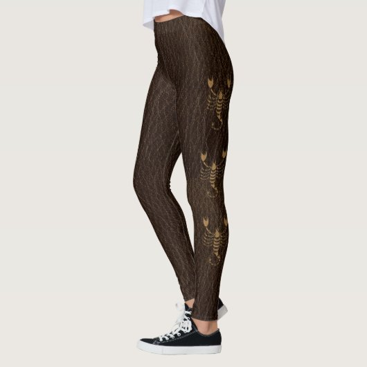 Leggings Scorpion simili cuir (Gauche)