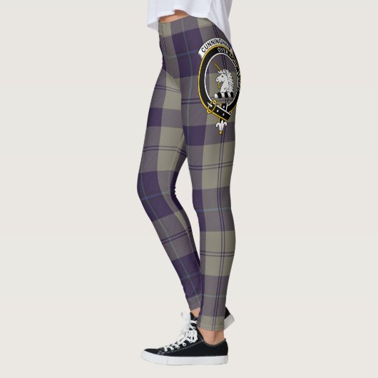 Leggings Scotstee Clan Cunningham Dress Blue Dancers Crest (Gauche)
