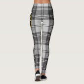 Leggings Scotstee Clan Glen Gris Crest Tartan Femmes Leging (Dos)