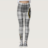 Leggings Scotstee Clan Glen Gris Crest Tartan Femmes Leging (Devant)