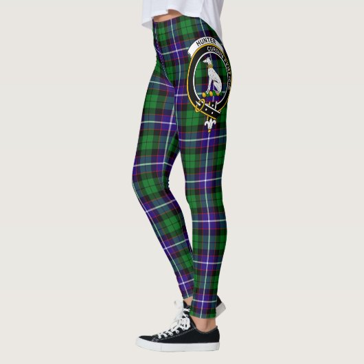 Leggings Scotstee Clan Hunter Moderne Crest Tartan Femmes (Gauche)
